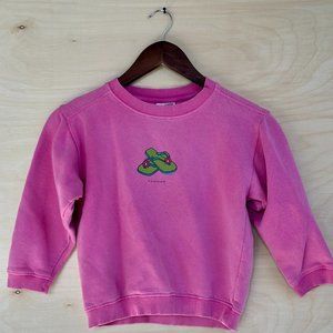 Vintage Comfort Colors Pink Chatham Sweatshirt Pullover Beach Graphic Size S